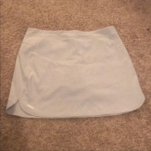 NWT ADIDAS light gray athletic skirt, size 8